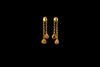 Gold earrings with sapphires