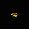 Green Agate stone set with 21 karat gold jewelry ring design side view | ZAMAN HANDMADE JEWELRY